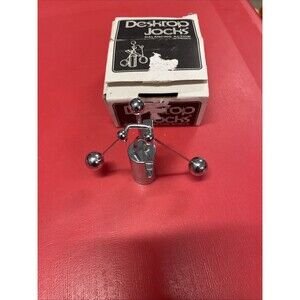 VTG 1978 Spencer Gifts Desktop Jocks Balancing Action Mobile metal figure Ski